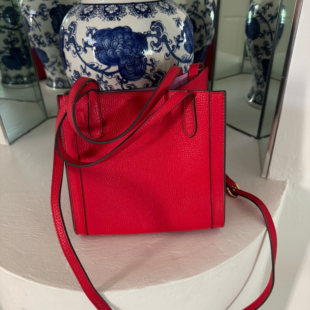 BANANA REPUBLIC Italian Leather Mini Tailored Crossbody Handbag Purse